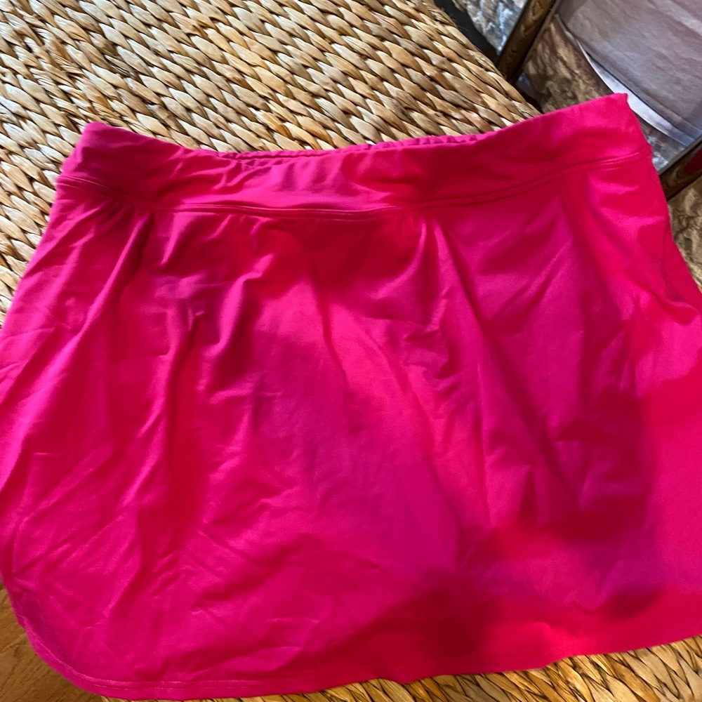 Lands End Pink Swim Skort Bottom Beach Vacation Size 12